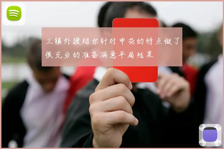 三镇外援绍尔针对申花的特点做了很充分的准备满意平局结果